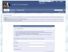 Tablet Screenshot of ckcsforums.com